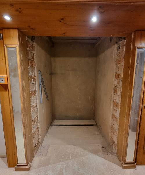 Der Fahrstuhl im Hausteil Buhlbachsaue 